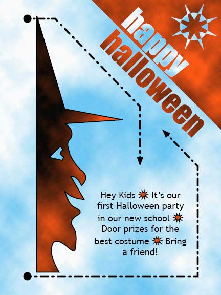 Haloween party invitation homework
